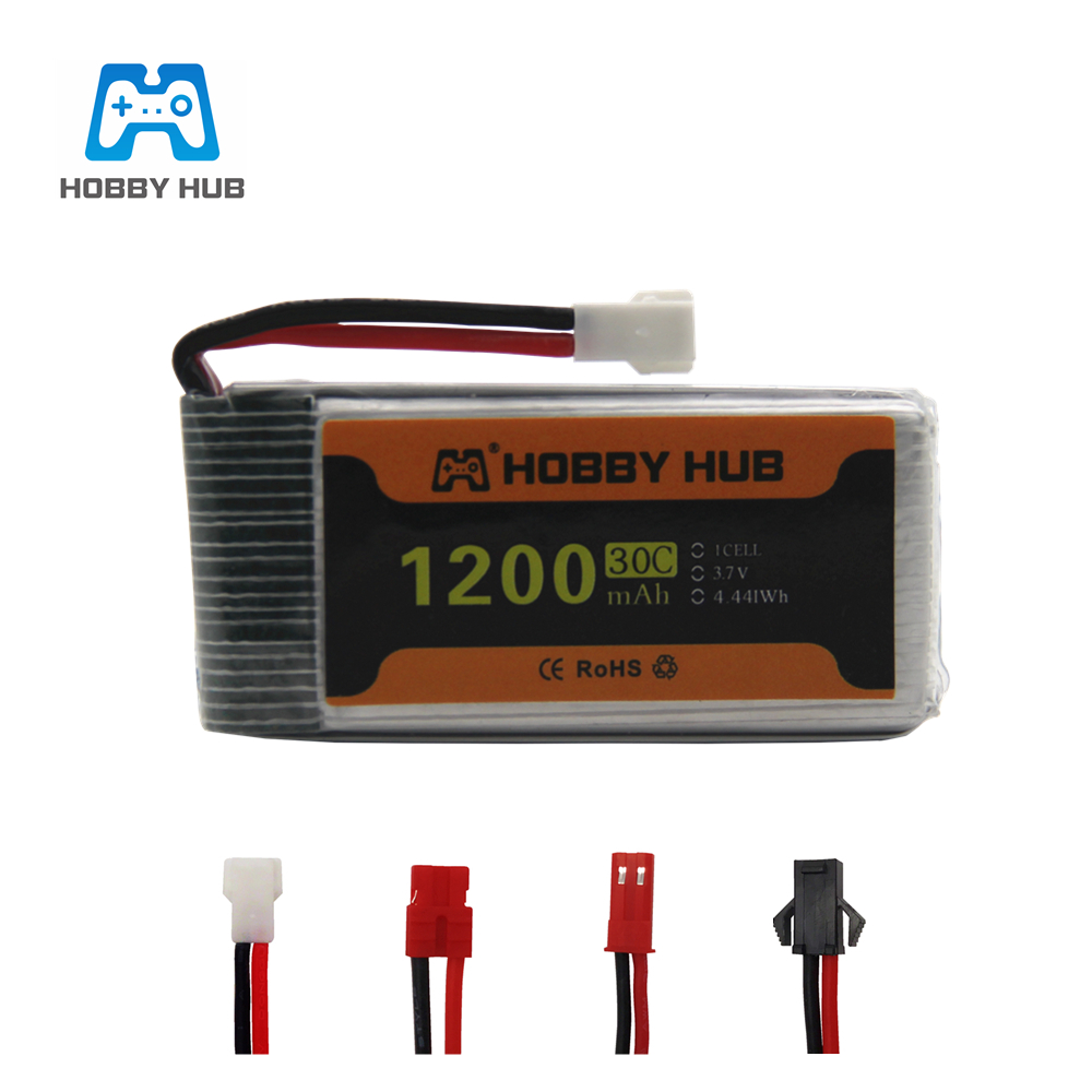 Hobby Rc Quadcopters & Multirotors - Baterai Lipo 3.7V 1200mAh 30C untuk