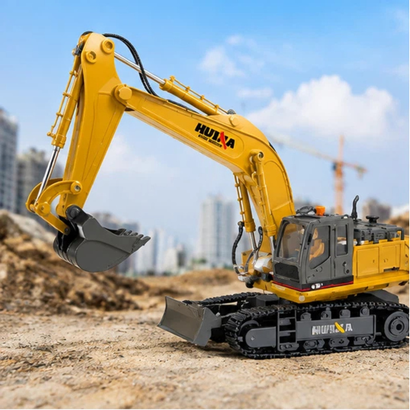 Rc Excavator Hobby - Excavator Remote Control Huina Alloy 11