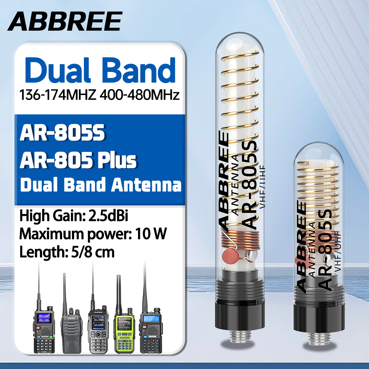 Rc Drift Car Brushless - Antena Mini Walkie Talkie ABBREE AR-805S