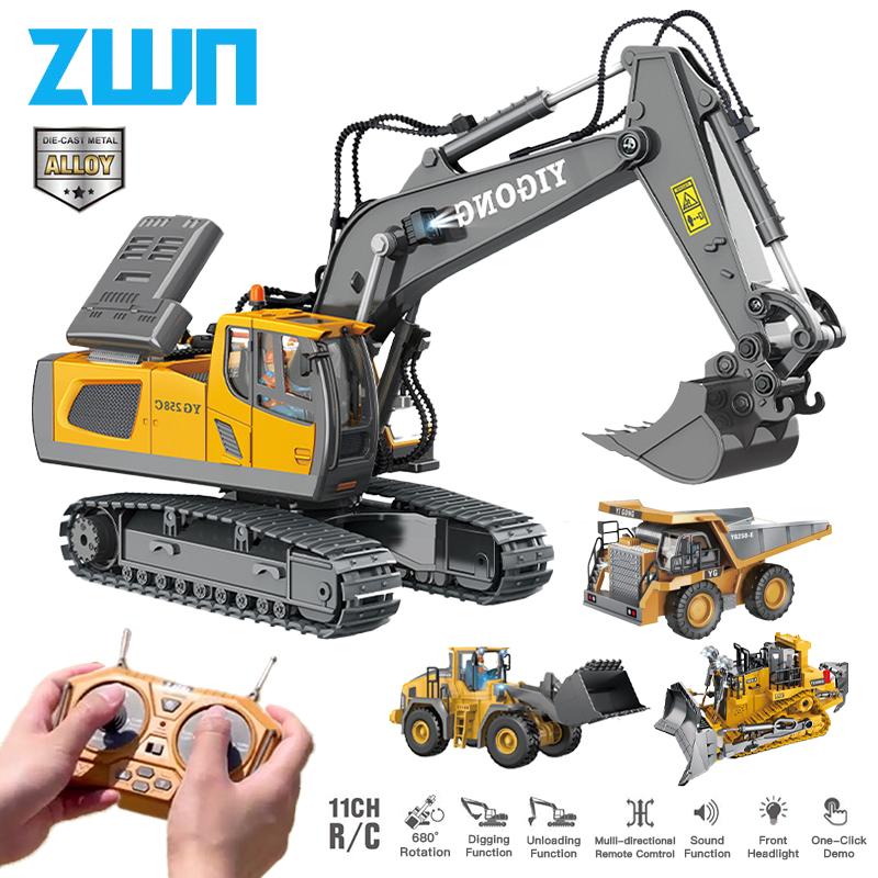 Rc Excavator Hobby - ZWN kendaraan konstruksi Remote Control, mainan