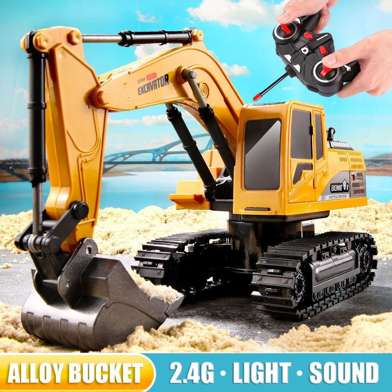 Rc Excavator Hobby - RC mainan mobil ekskavator 2.4Ghz, 6