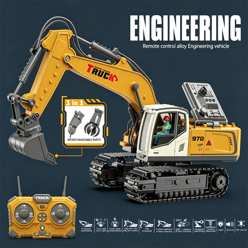 17/19 CH Excavator Remote Cont - Rc Excavator Hobby ulasan dan harga