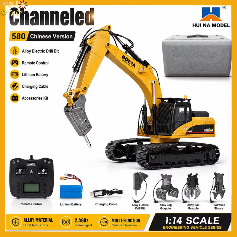 Huina Upgrade 1590 1/14 Excava - Rc Excavator Hobby ulasan dan harga